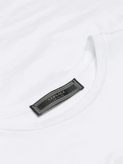 Shop Versace Front Logo T In White