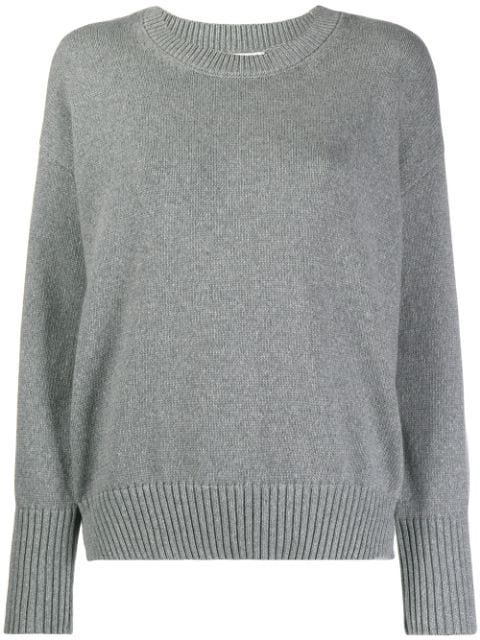 Kenzo Pullover Mit Intarsien Logo In 93 Grey Modesens