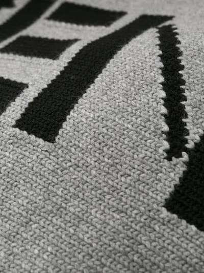 KENZO INTARSIA LOGO JUMPER - 灰色