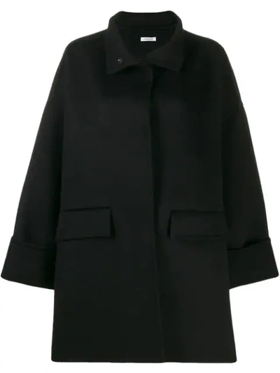 Shop P.a.r.o.s.h. Single Breasted Coat In Black