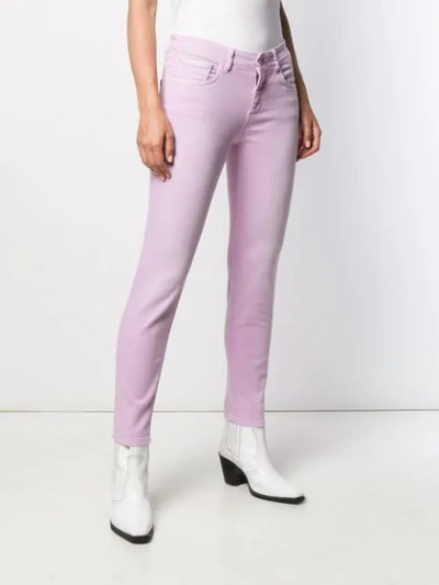 Shop Closed Slim Fit Jeans In Purple