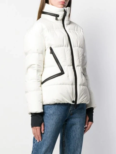 Shop Moncler Giubbotto Dixence Puffer Jacket In White