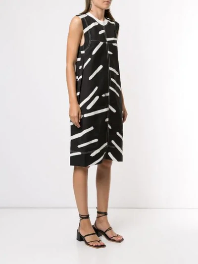 Shop Lee Mathews Palmas Printed Dress In Black