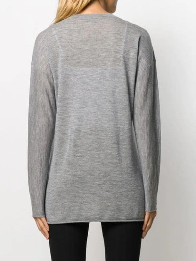 Shop Joseph Slouchy Fit T-shirt In Grey