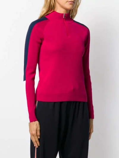 Shop Ps By Paul Smith Ribbed Knit Sweater In Pink