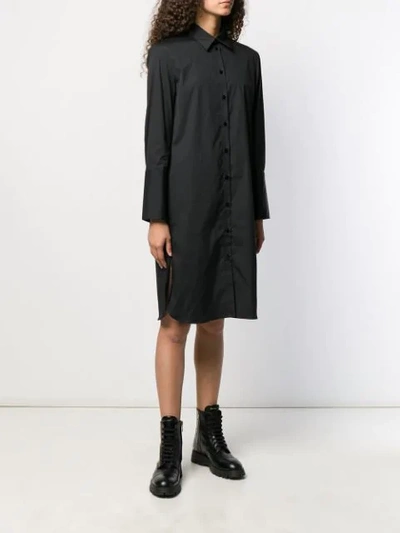 Shop Joseph Victor Poplin Short Dress In Black