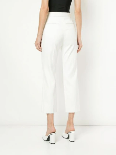 Shop Ports 1961 Tailored Cropped Trousers - White