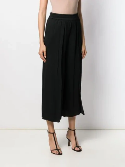 Shop Alice And Olivia Elba Wide-leg Trousers In Black