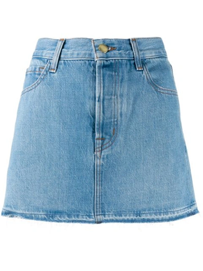 Shop J Brand A-line Denim Skirt In Blue