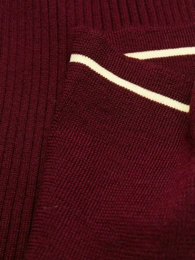 Shop Maison Margiela Rib-knit Jumper In Red