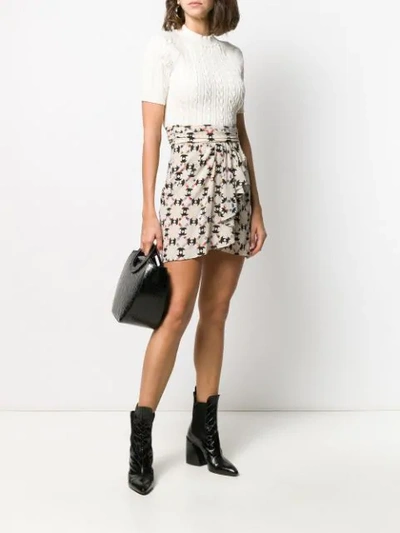 Shop Isabel Marant Brazen Skirt In Neutrals