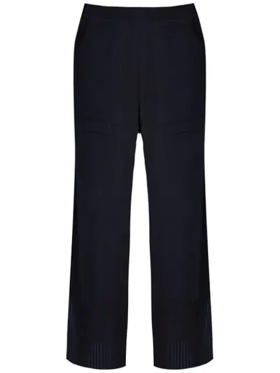 Shop Alcaçuz Nancy Cropped Trousers In Blue