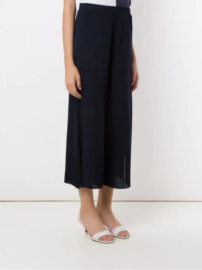 Shop Alcaçuz Nancy Cropped Trousers In Blue