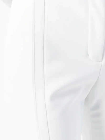 Shop Fendi Straight-leg Track Pants In White