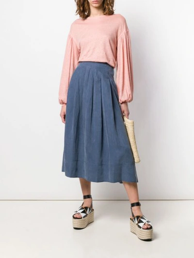 Shop Ulla Johnson Wide Sleeves T In Pink