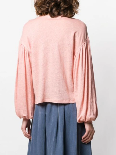 Shop Ulla Johnson Wide Sleeves T In Pink