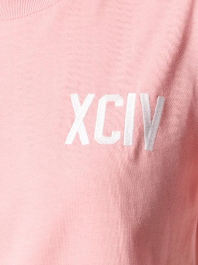 Shop Gcds Back Logo T-shirt Dress In Pink