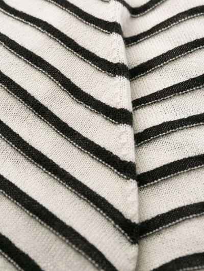 Shop Barena Venezia Striped Jumper In 500 White Black