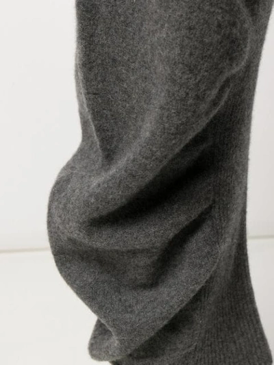 Shop Stella Mccartney Gathered Track Pants In Grey