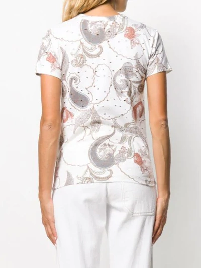 Shop See By Chloé Paisley Print T-shirt In White