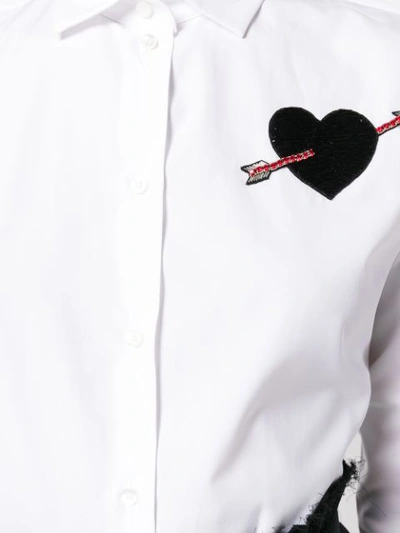 Shop Valentino Love Story Shirt In White