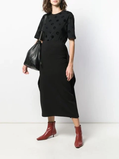 Shop Mcq By Alexander Mcqueen Deconstructed Straight Skirt In Black