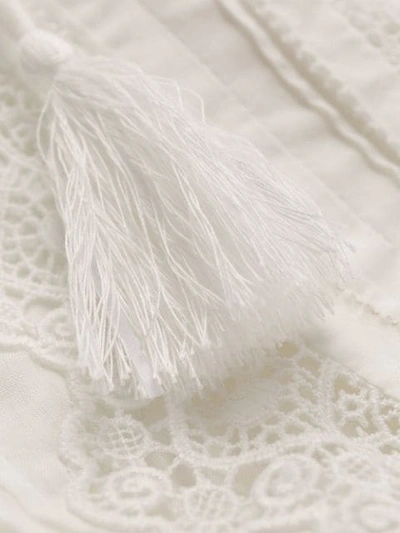 Shop Vanessa Bruno Embroidered Detail Day Dress In White