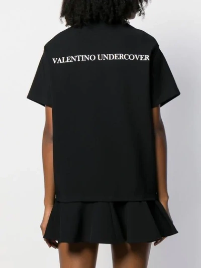 Shop Valentino Graphic-print T-shirt Dress In Black