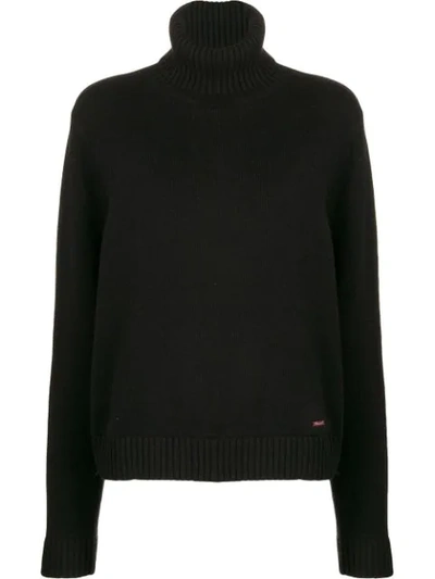 DSQUARED2 ROLL NECK SWEATER - 黑色