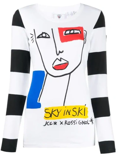 Shop Rossignol Jc De Castelbajac Women Sky In Ski Top In White