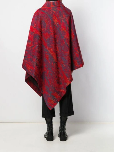 Shop Vivienne Westwood Cape-style Coat In Red