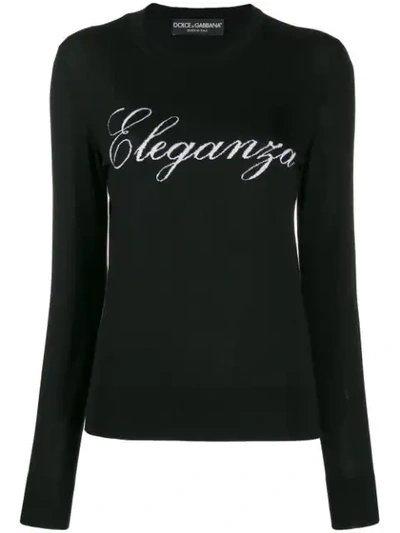 Shop Dolce & Gabbana Eleganza Jumper In Black