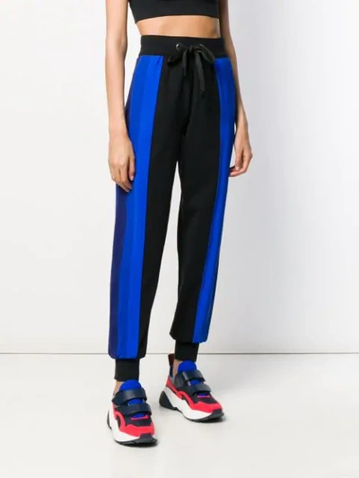 Shop No Ka'oi Colour-block Track Trousers In Black