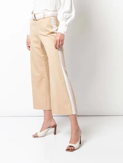 Shop Alexis Lennox Cropped Trousers In Brown