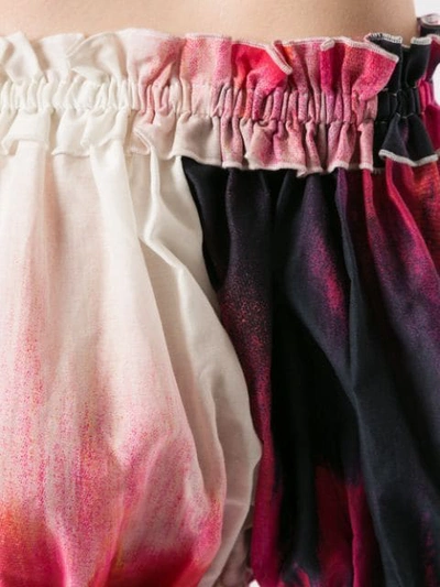 Shop Aje Cropped Arielle Blouse In Multicolour