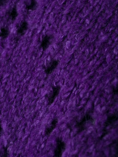 Shop Isabel Marant Étoile Cut Out Holes Jumper In Purple