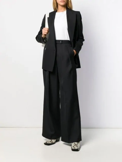 Shop Acne Studios Double Front-pleat Trousers In Black