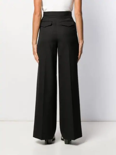 Shop Acne Studios Double Front-pleat Trousers In Black