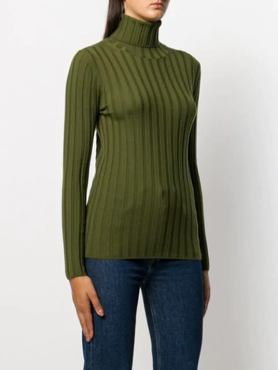 Shop Aspesi Turtle Neck Sweatshirt In Green