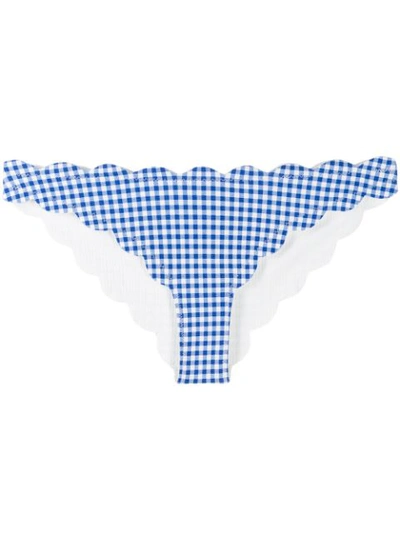 Shop Marysia Knit Bikini Bottoms In Blue