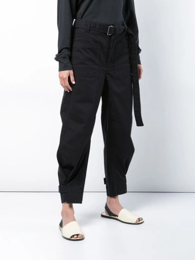 Shop Proenza Schouler Pswl Utility Pants In Black