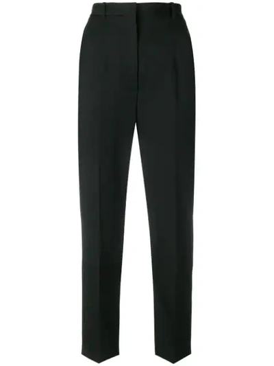 Shop Alexander Mcqueen Cropped Trousers In Black