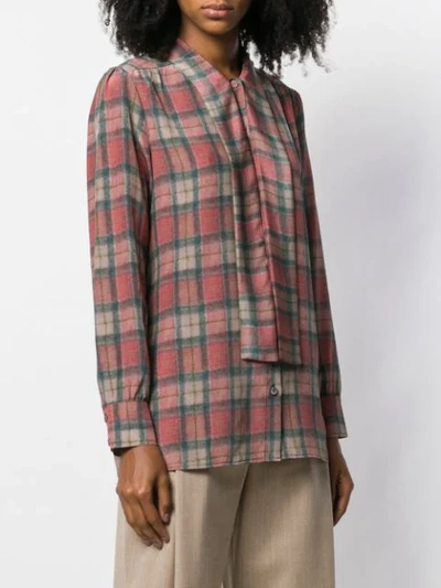 Shop Ultràchic Tartan Print Shirt In Red