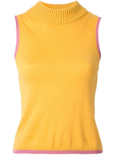 Shop Rachel Gilbert Kendrix Knit Top In Yellow