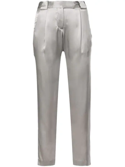 Shop Michelle Mason Tailored Cropped Trousers - Grey