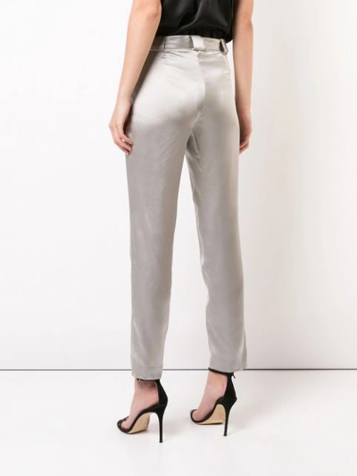 Shop Michelle Mason Tailored Cropped Trousers - Grey