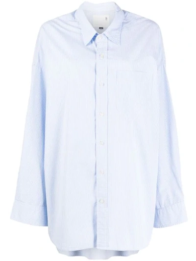 Shop R13 Oversized Shirt In Blue