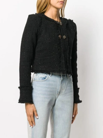 Shop Pinko Double Button Jacket In Black