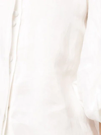 Shop Aje Harris Balloon Sleeve Shirt In White