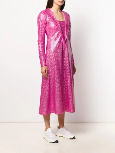 Shop Saks Potts Shimmer Dotted Dress In Pink